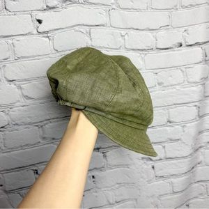 Green Large Newsboy Style Hat